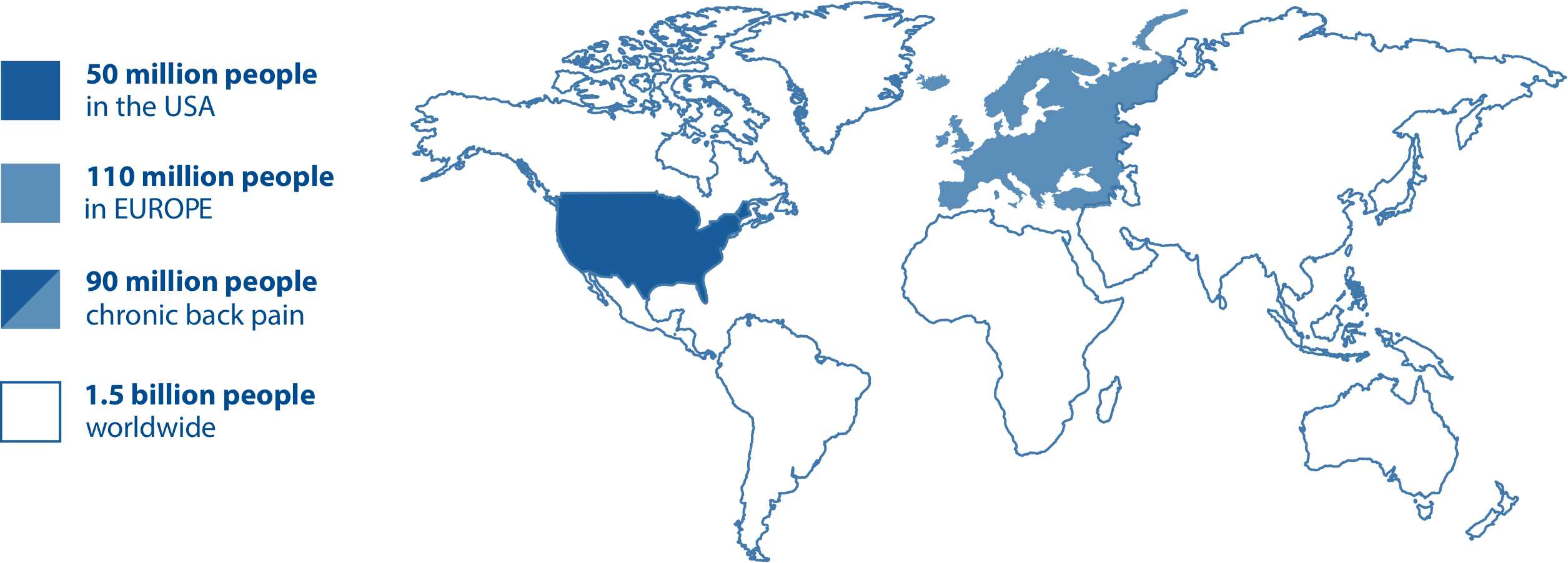 World map of pain
